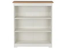 Core Products Core Colorado White and Oak Low Wide Bookcase