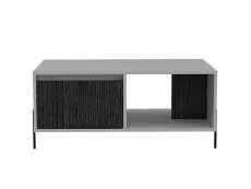 Core Products Core Dallas White and Grey Oak 1 Drawer Coffee Table