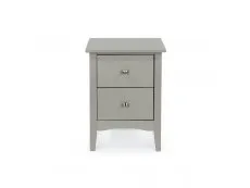 Core Products Core Como Light Grey 2 Drawer Bedside Table