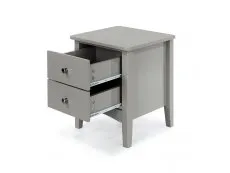 Core Products Core Como Light Grey 2 Petite Drawer Bedside Table