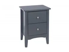 Core Products Core Como Midnight Blue 2 Drawer Bedside Table