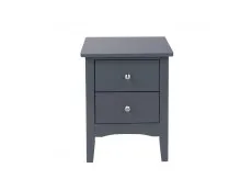 Core Products Core Como Midnight Blue 2 Drawer Petite Bedside Table