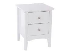 Core Products Core Como White 2 Petite Drawer Bedside Table