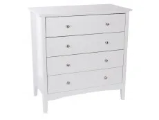 Core Products Core Como White 5 Drawer Chest of Drawers