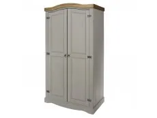 Core Products Core Corona Grey and Pine 2 Door Wardrobe