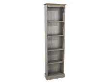 Core Products Core Corona Grey and Pine Tall Narrow Bookcases