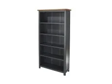 Core Products Core Dunkeld Midnight Blue and Oak Tall Bookcase