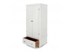 Core Products Core Nairn White 2 Door, 1 Drawer Wardrobe