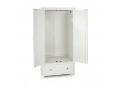 Core Products Core Nairn White 2 Door, 1 Drawer Wardrobe