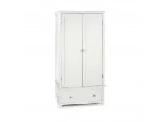 Core Products Core Nairn White 2 Door, 1 Drawer Wardrobe