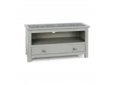 Core Products Core Perth Grey Painted with Grey Stone Inset 1 Drawer TV Unit