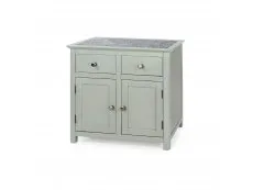 Core Products Core Perth Grey Painted with Grey Stone Inset 2 Door 2 Drawer Sideboard