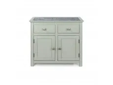 Core Products Core Perth Grey Painted with Grey Stone Inset 2 Door 2 Drawer Sideboard