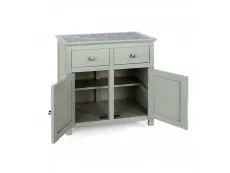 Core Products Core Perth Grey Painted with Grey Stone Inset 2 Door 2 Drawer Sideboard