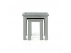 Core Products Core Perth Grey Painted with Grey Stone Inset Nest of 2 Tables