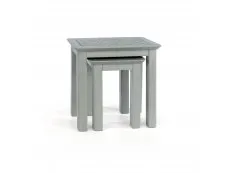 Core Products Core Perth Grey Painted with Grey Stone Inset Nest of 2 Tables