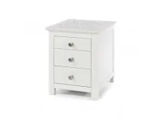 Core Products Core Stirling White 3 Drawer Bedside Table