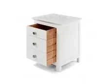 Core Products Core Stirling White 3 Drawer Bedside Table