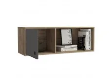 Core Products Core Vegas Oak and Grey Wall Storage Unit