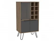 Core Products Core Vegas Oak and Grey 2 Door Wine Cabinet