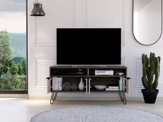 Core Products Core Nevada Smoked Oak and Bleached Grey 4 Door Wide Screen TV Cabinet