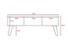 Core Products Core Nevada Smoked Oak and Grey Oak Effect Coffee Table