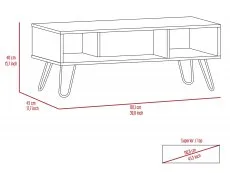 Core Products Core Nevada Smoked Oak and Grey Oak Effect Coffee Table