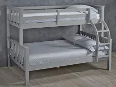 LPD LPD Otto 3ft plus 4ft Grey Wooden Triple Bunk Bed Frame