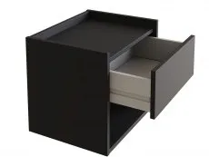 GFW GFW Harmony Black Wall Mounted Pair of Bedside Tables