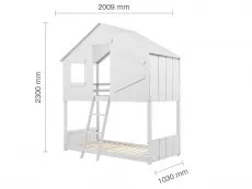 Birlea Furniture & Beds Birlea Safari 3ft White Wooden Bunk Bed Frame