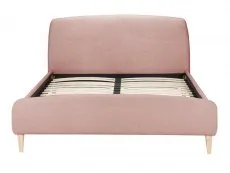 Birlea Furniture & Beds Birlea Otley 4ft6 Double Pink Boucle Fabric Bed Frame