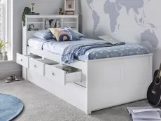 Bedmaster Bedmaster Veera 3ft Single White Wooden Bed Frame