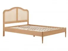 Birlea Furniture & Beds Birlea Leonie 4ft6 Double Rattan Oak Wooden Bed Frame