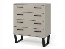 Core Products Core Texas Grey Waxed Pine 4 Drawer Chest of Drawers