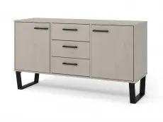 Core Products Core Texas Grey Waxed Pine 2 Door 3 Drawer Medium Sideboard