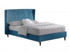 Seconique Seconique Amelia 4ft6 Double Blue Fabric Bed Frame