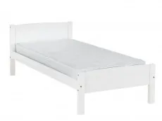 Seconique Seconique Amber 3ft Single White Wooden Bed Frame