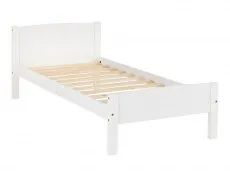 Seconique Seconique Amber 3ft Single White Wooden Bed Frame