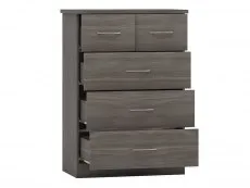 Seconique Seconique Nevada Black 4 Piece Bedroom Furniture Package