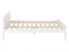 Seconique Seconique Amber 4ft6 Double White Wooden Bed Frame