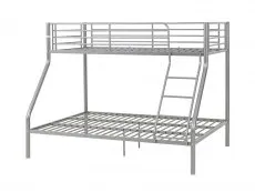 Seconique Seconique Tandi 3ft plus 4ft6 Silver Metal Triple Bunk Bed Frame