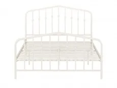 Seconique Seconique York 5ft King Size White Metal Bed Frame