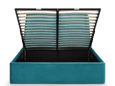 Julian Bowen Julian Bowen Frida 4ft6 Double Teal Velvet Fabric Ottoman Bed Frame