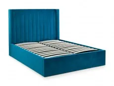 Julian Bowen Julian Bowen Langham 4ft6 Double Teal Velvet Ottoman Bed Frame