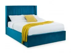 Julian Bowen Julian Bowen Langham 6ft Super King Size Teal Velvet Ottoman Bed Frame