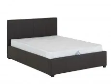 Seconique Seconique Prado 4ft6 Double Brown Faux Leather Ottoman Bed Frame