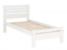 Seconique Seconique Toledo 3ft Single White Wooden Bed Frame