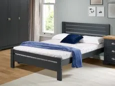 Seconique Seconique Toledo 5ft King Size Grey Wooden Bed Frame