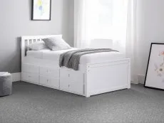 Julian Bowen Julian Bowen Maisie 3ft Single Surf White Wooden Guest Bed