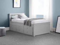 Julian Bowen Julian Bowen Maisie 3ft Single Light Grey Wooden Guest Bed